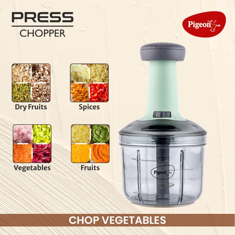Chopper for Kitchen Use 1000 ML, Push Chopper with 5 Blades, Vegetable ChopperKitchen Accessories Items for Home Cutting Vegetables, Onion, Ginger, Garlic, Salad, Tomato, Potato 7